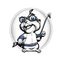 Alvin from the chipmunks smiling  tattoo design idea