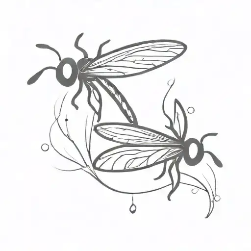 firefly tattoo simple tattoo design idea