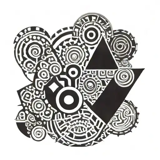 tribal peruvian tattoo design idea