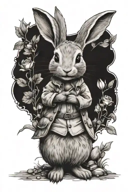 Peter rabbit tattoo design idea