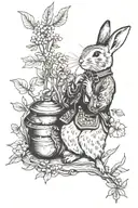 Peter rabbit tattoo design idea