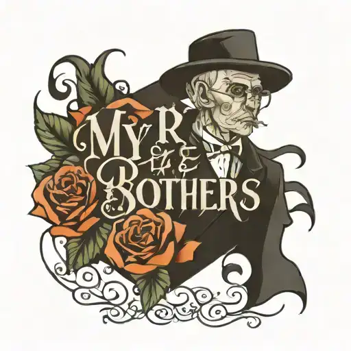 the words "My Brothers Keeper" with filler around it tattoo design idea