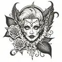 Mommy's gothic latex whore tattoo design idea