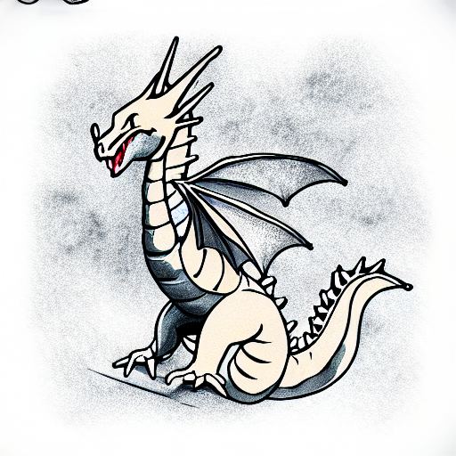 Dragonite tattoo design idea
