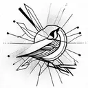 Sparrow tattoo design idea