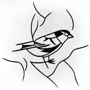 Sparrow tattoo design idea