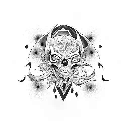 cara diablo  tattoo design idea