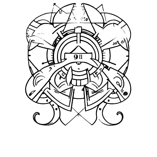 1994 numbers inside gemini sign tattoo design idea