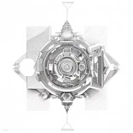 1994 inside gemini tattoo design idea