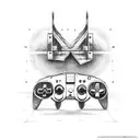 playstation tattoo design idea