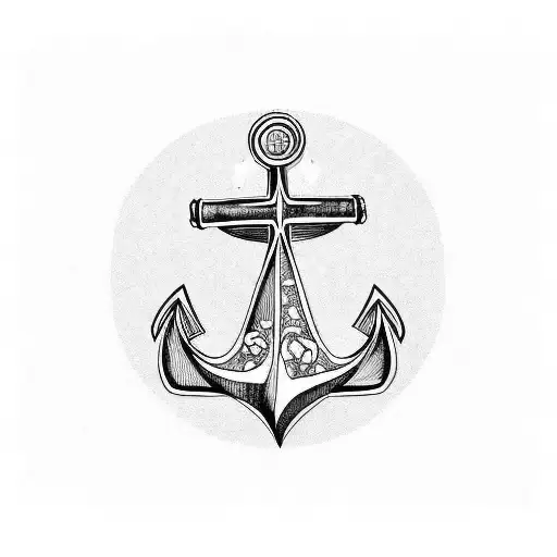 KREA - anchor tattoo, sailor jerry tattoo flash