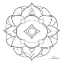sun and 7 Chakra  tattoo design idea