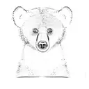 a black bear cub tattoo design idea