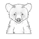a black bear cub tattoo design idea