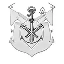 army sergeant patch with anchor tattoo design idea