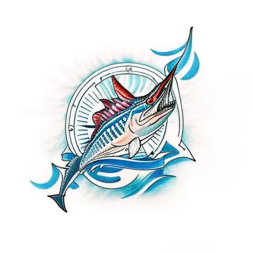 Swordfish tattoo | Swordfish tattoo, Pisces tattoos, Tattoo designs
