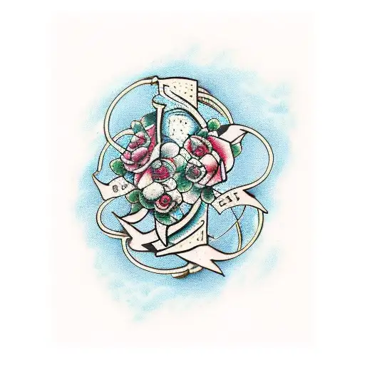 ivy and barbwire arm band tattoo design idea