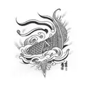 Feather tattoo design idea