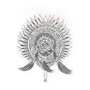 Feather tattoo design idea