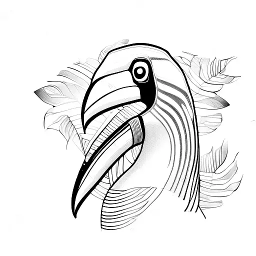 toucan tattoo design idea
