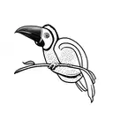 toucan tattoo design idea