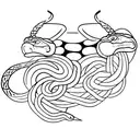 Snake, viking tattoo design idea