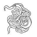 Snake, viking tattoo design idea