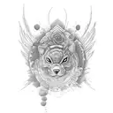 Intials: JDM; Black Aesthetic; Color's: Salmon Pink, Red, Blackx. tattoo design idea