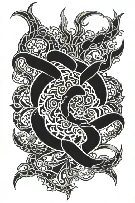 Spinal tattoo design idea