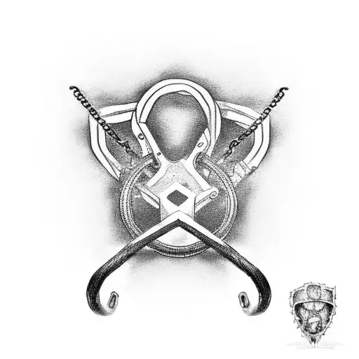 broken chains and bar wire with "Not my will, but Yours be done"  tattoo design idea