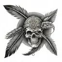 duty is heavier than a mountain death is lighter than a feather tattoo design idea