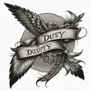 duty is heavier than a mountain death is lighter than a feather tattoo design idea