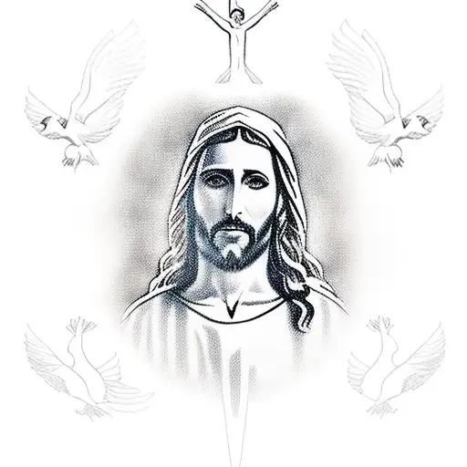 Divine mercy image of jesus on Craiyon