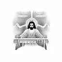 jesus last supper  tattoo design idea