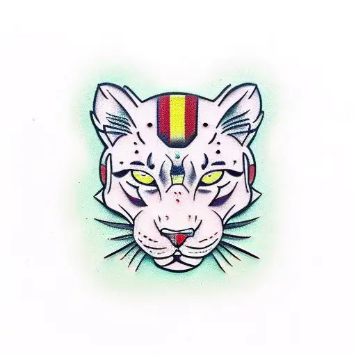 Panther tattoo design idea