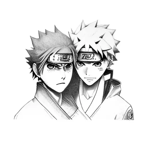 la cara de kaneki y Naruto mezclada em mitad de la cara de uno unida con la del otro. sobretodo que destaquen los ojos tattoo design idea