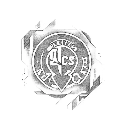 Boca Juniors logo combined with anime elements tattoo design idea