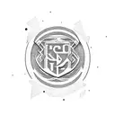 Boca Juniors logo combined with anime elements tattoo design idea