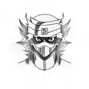 Kakashi Hakate tattoo design idea
