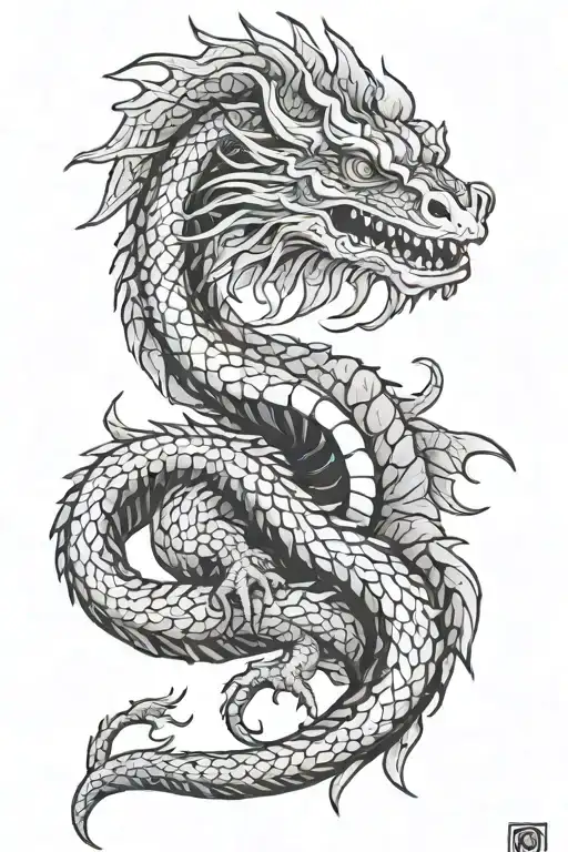 Basilisk tattoo design idea