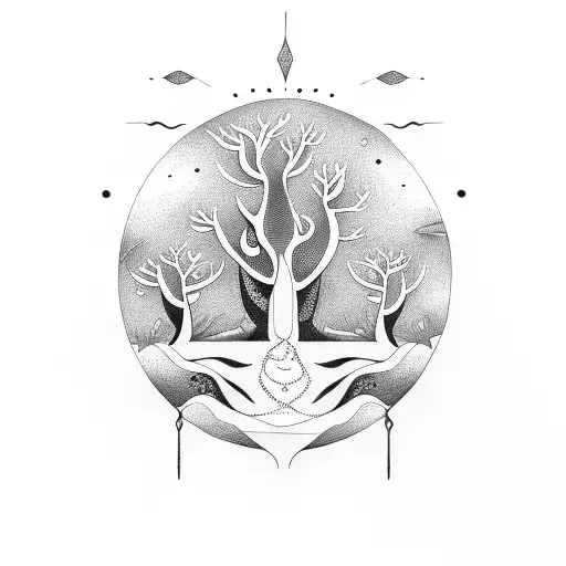 Baobab tattoo design idea