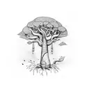 Baobab tattoo design idea