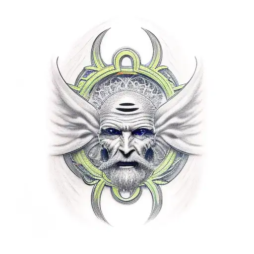 "God Eternal within The Body" script text  tattoo design idea