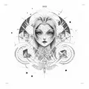 Virgo Maiden tattoo design idea