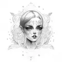 Virgo Maiden tattoo design idea