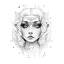 Virgo Maiden tattoo design idea