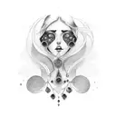 Virgo Maiden tattoo design idea