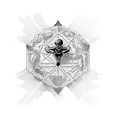 atlas holding stone tattoo design idea