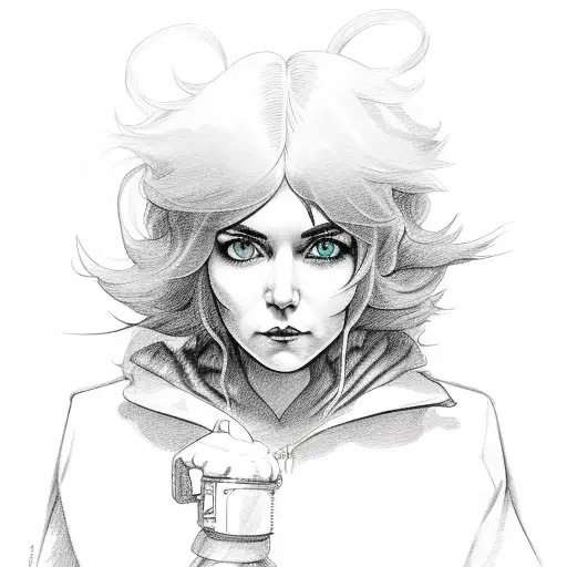 Ramona Flowers and Envy Adams fighting tattoo design idea