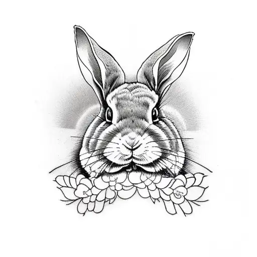 Japanese "Rabbit And Death Rabbit" Tattoo Idea - BlackInk